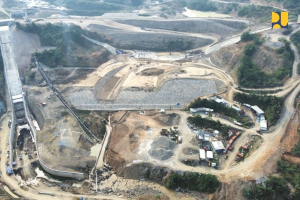 PUPR Lanjutkan Pembangunan Bendungan Jlantah di Karanganyar, Jawa Tengah