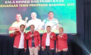 UNJ Resmi Buka Kejuaraan Tenis Profesor Nasional 2025, Ajang Sinergi Akademisi Melalui Olahraga